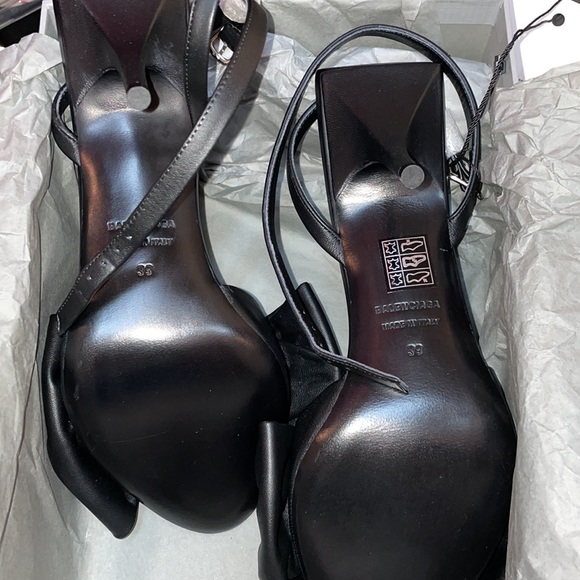 🔥NEW🖤 100% Authentic Balenciaga Square Knife Bow Sandal BRAND NEW Size 39 - Picture 9 of 13